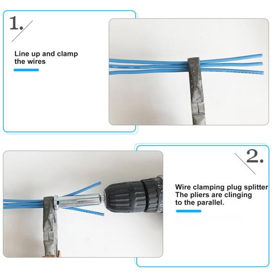 Universal Wire Twisting Tool Cable Wire Stripper High Hardness Rustproof Compact Size Portable Cable Twister Wire Stripping Tool