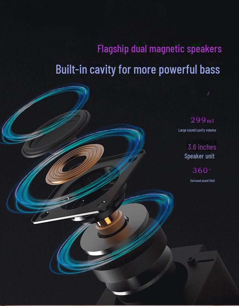 Виниловый проигрыватель Creative Atomic с Bluetooth: Многофункциональный будильник, динамик, звуковая карта, интеллектуальное беспроводное настольное устройство