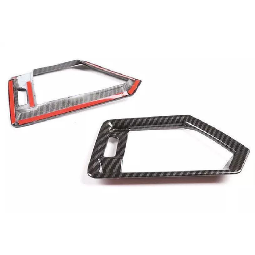 Для BMW 3 4 Серии G20 - Декоративная накладка на вентиляционное отверстие центральной консоли из углеродного волокна