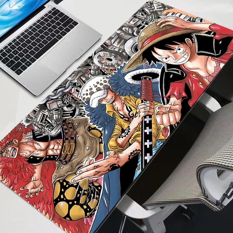 One Piece Monkey·D·Luffy Large Mouse Pad Gamer Keyboard Mousepad Pc Computer Desk Mat Gaming Pad Mouse Mats for CS GO LOL
