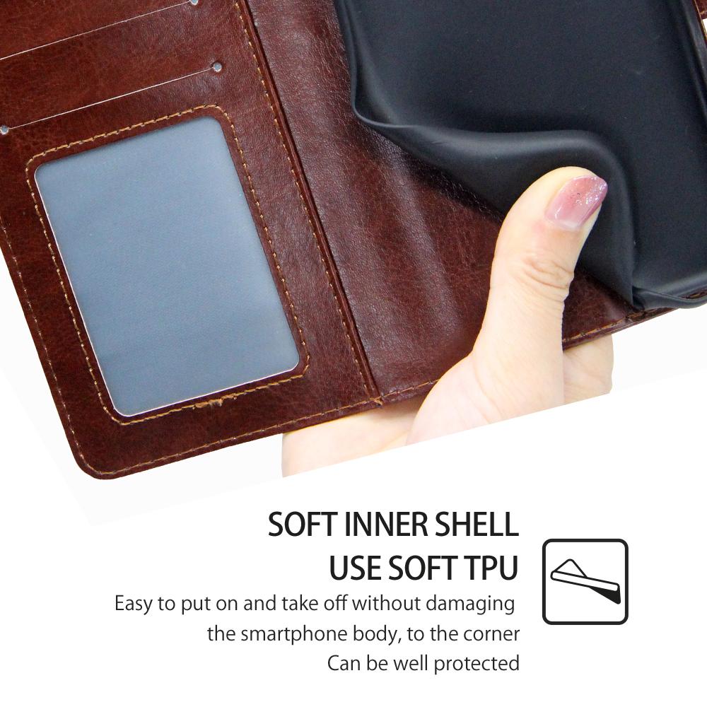 For TCL 50 SE Case PU Leather Magnetic Flip Shockproof Folio Phone Cover