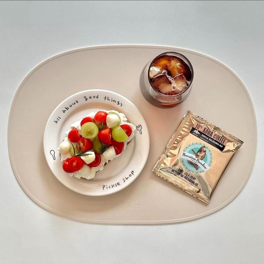 [MADE IN KOREA] Diar - Silicone Table Mat - Waterproof & Heat Resistant Dining Placemat (15 Colors)