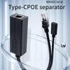 Прочный Пластиковый USB C POE Разветвитель POE в USB C Преобразователь Питания, 48В в 5В для Различных Устройств Устройства Низкого Напряжения