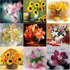 DIY Diamond Painting Flower Diamond Embroidery Lily Cross Stitch Full Round Drill Rhinestone Handmade Art Home Decor Gift