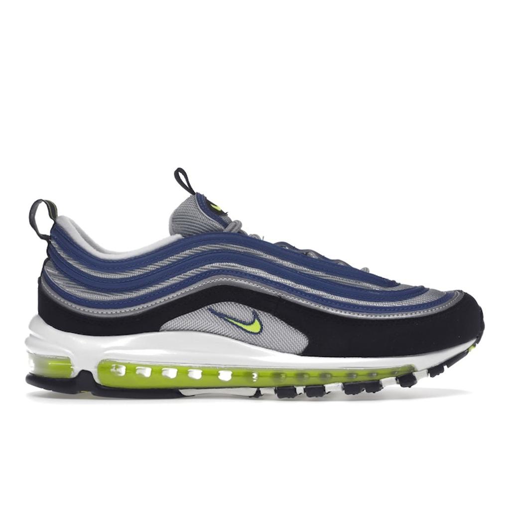 Nike Air Max 97 OG Atlantic Blue Мужские кроссовки Напряжение-Желтый металлик-Серебристый Черный DM0028-400