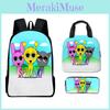 3d Sprunki Game Backpack With Waterproof Lunch Bag And Pencil Case For School