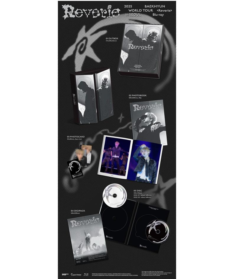 [ПРЕДЗАКАЗ] БЭКХЁН 2025 МИРОВОЙ ТУР <Reverie> в СЕУЛЕ Blu-ray (2 диска)