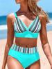 Летний высококачественный женский спортивный купальник-бикини, раздельный купальник, модный и сексуальный купальник с открытыми плечами S-5XL