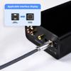 Корпус разъема USB Type-B с позолоченным разъемом из алюминиевого сплава, отверстие 6 мм для ремонта кабелей данных принтера