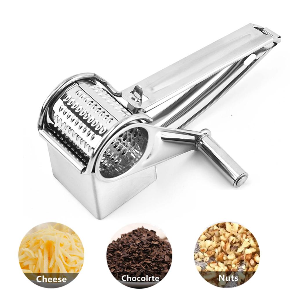 Desirable Professionally Recommended Cheese Rotary Stainless Shredder Cutter for and Dishwasher Safe Blade Grater, Type, Steel, Fruits, Vegetables,