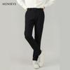 Menseye Menseye Oblique Placket Business Casual Pants