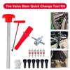 Quick Change Tire Valve Core Tool Kit Tire Valve Core Quick Replacement Tool Kit for Replacing Leaky Valves In Cars ATVs Trucks