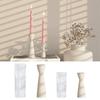 Candles Holders Silicone Candle Mold Diy Candles Plaster Base Ornament Candle Making Mould for Home Decoration Place Candles