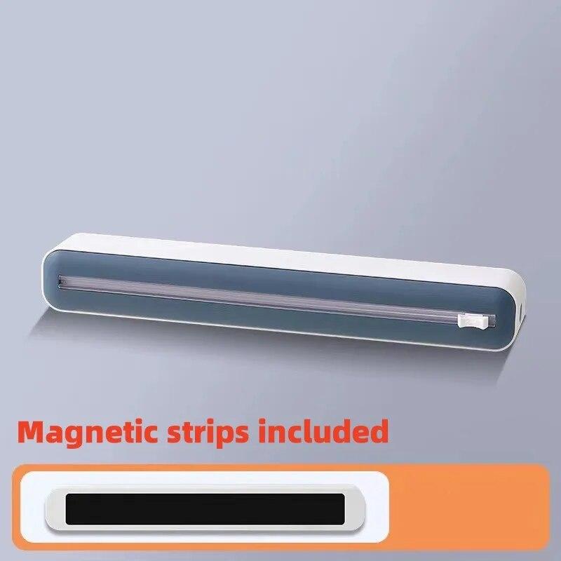 Диспенсер для пищевой пищевой пленки с магнетизмом, пластиковая упаковка, новый диспенсер, резак, слайдер для алюминиевой фольги, резак для стретч-пленки, кухонные аксессуары