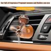 Natural Plant-Based Car Air Freshener with Rotating Propeller, Safe Aromatherapy Vent Clip with 2 Complimentary Scents
