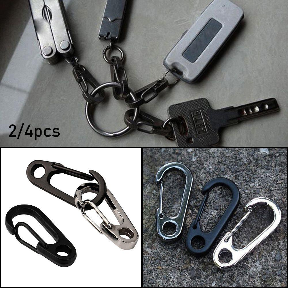 Buckle Safety Travel Tools Outdoor Hook Spring Clips Camping Keyring D-Ring Key Chain D Carabiner