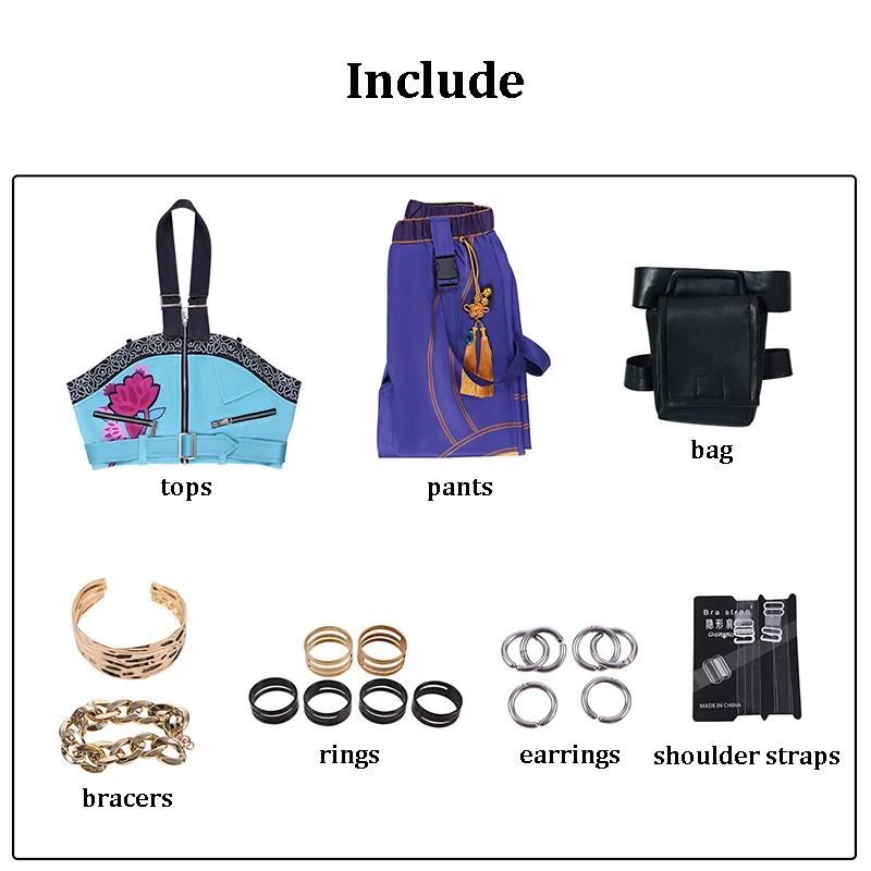 K-pop Зои Косплей Костюм Парик Женский Девушки Хэллоуин Карнавал Комик-кон Вечеринка Ролевые Наряды