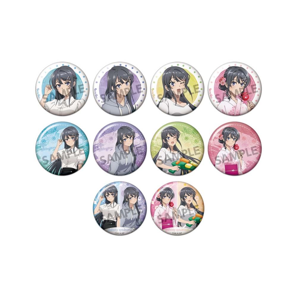 Rascal Does Not Dream of Bunny Girl Senpai Series Original Trading Mai Summer Vacation Badges Per Badges Sakurajima's Ver. (10 Box)