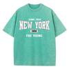 Женские футболки New York Cotton Washed T Shirts Come True The Young Prints Футболка Потертый Оверсайз С круглым вырезом Топы Одежда