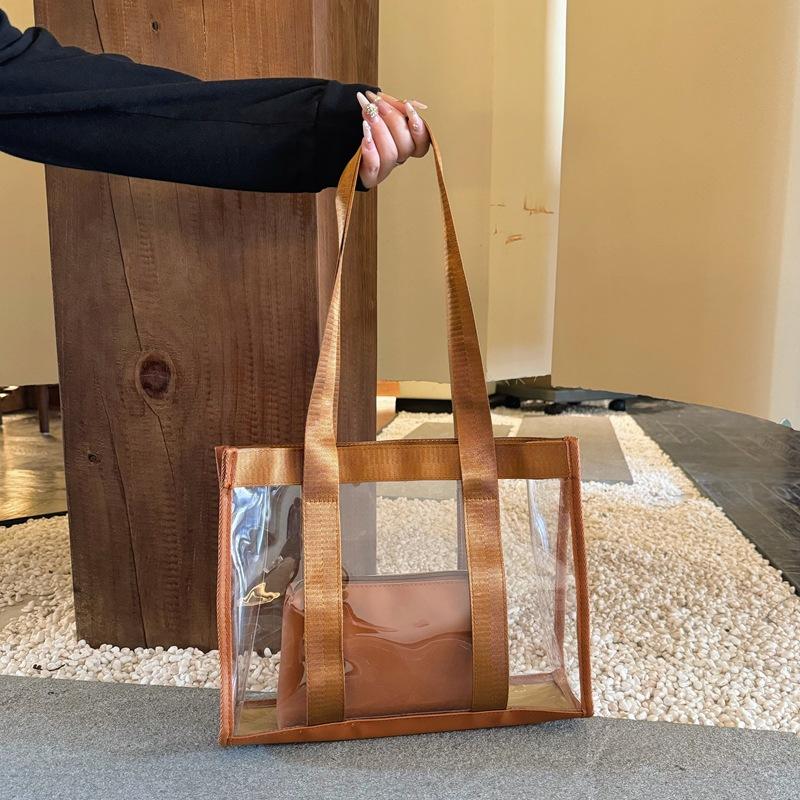 2025 новая повседневная новая прозрачная сумка-желе ежедневный уличный тренд сумка через плечо сумка-тоут сумочка