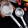 304 Stainless Steel Fine Mesh Filter Spoon Long Handle Kitchen Sieve  Flour Sifting