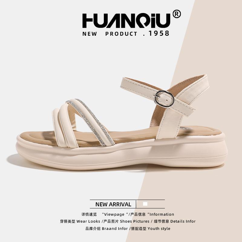 Глобальные спортивные сандалии на толстой подошве для увеличения роста для женщин XHQ-GH107 летние новые модели с юбками, не утомляющие ноги, маффины для женщин