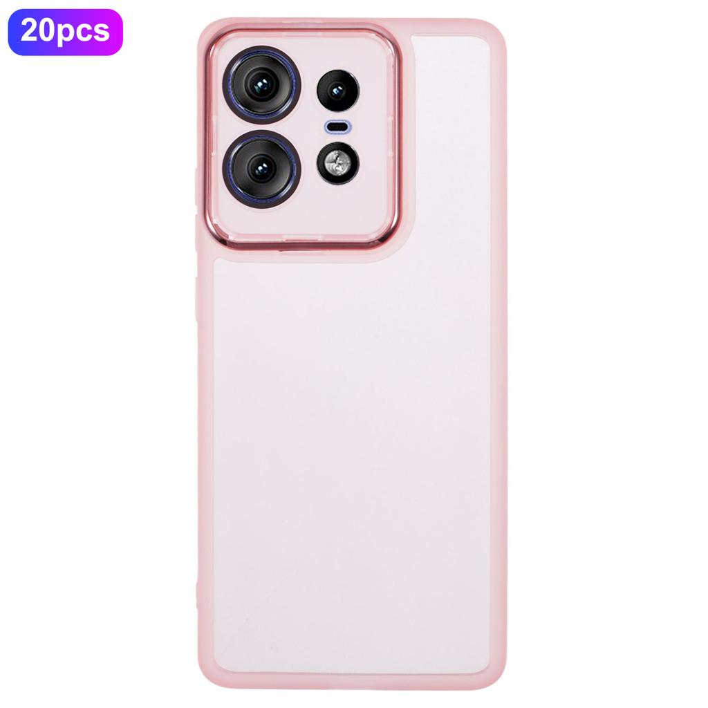 Bulk Purchasing 20Pcs For Motorola Edge 50 Pro 5G Case Electroplated Camera Frame TPU Phone Cover Precise Cutouts