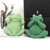For Frog Candle Silicone Mold for Handmade Desktop Decoration Gypsum Epoxy Resin Aroma Candle Mould for Home Decoration