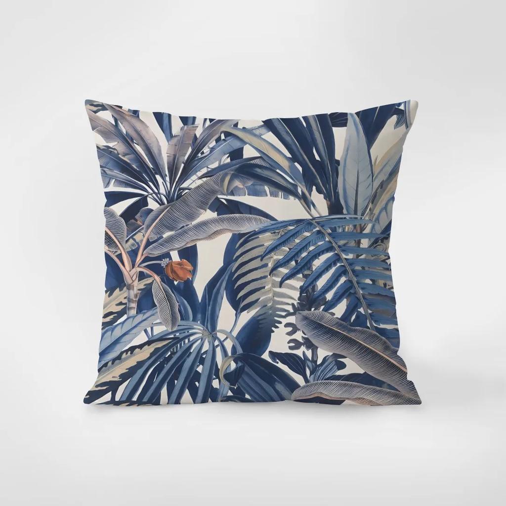 Синяя винтажная цветочная наволочка, украшение для общежития, офиса, гостиной, дивана, дома, 40x40см 50x50 45x45