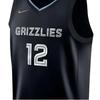 Nike NBA Rookie of the Year: Grizzlies Morant No. 12 Limited Edition Jersey Men Tops Black DH8072-010