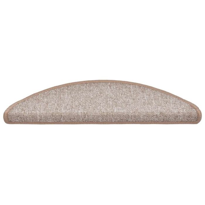 VidaXL Stair Treads 30 Pieces 56 X 17 X 3 Cm Light Brown Semicircular 3365735