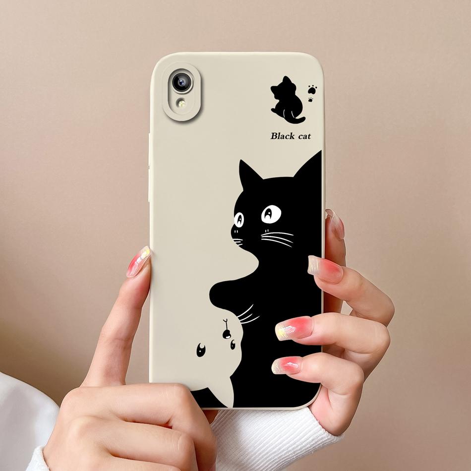 Для Vivo Y93 Y93S Y91C Y91i Y90 Y1S Чехол Модный Дизайн Защита Камеры Ударопрочная Задняя Крышка Мягкие Жидкий Силикон Чехлы для Телефона