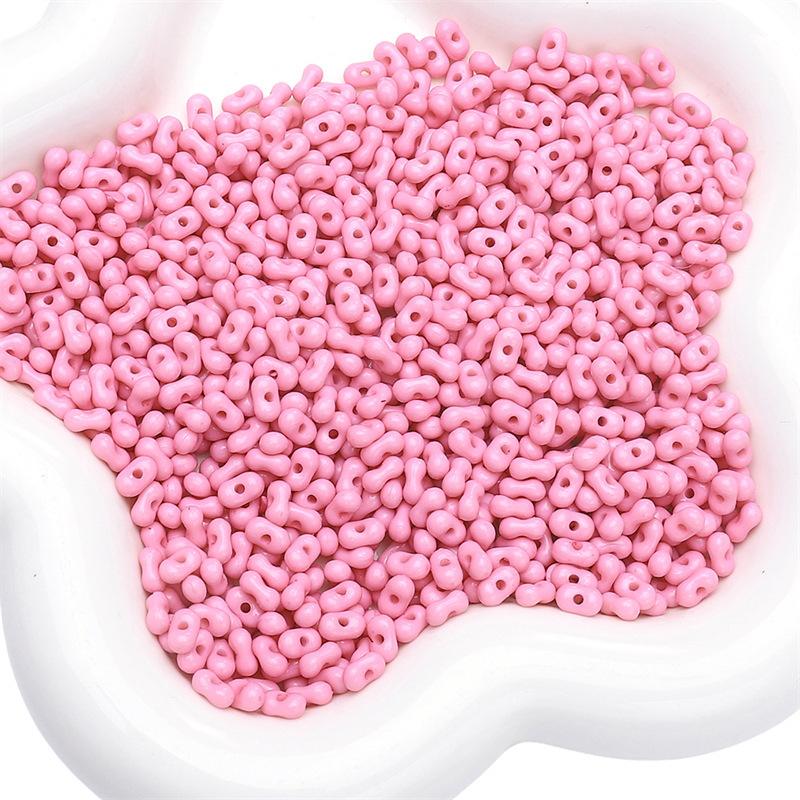 Бусины для браслетов ручной работы Акриловые однотонные бусины в форме арахиса Бусины для ожерелья Полуфабрикаты для нитей Украшения ручной работы своими руками Аксессуары Материалы для аксессуаров