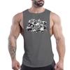 2023 Men'S Vest Sportswear Fashion Casual Sports Halter Top Quick Drying 2d Japanese Manga Print Four Seasons Gym Top