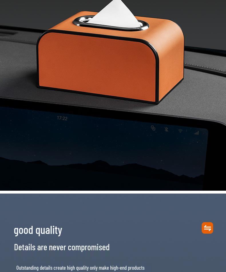 Tesla Model Tissue Box for Armrest or Seat Back