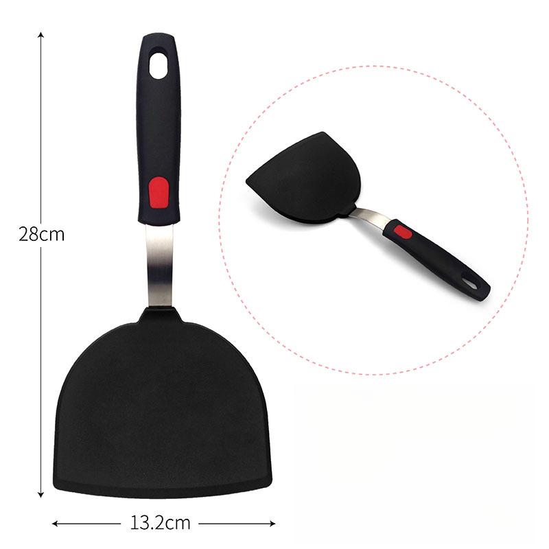 Heat Resistant Heat‑Proof Silicone Fish Spatula Non‑Stick Pan Special Steak Turner Food Grade Silicone Cooking Shovel