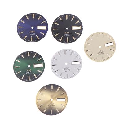 Винтажный циферблат часов Diy Parts 3 A Dual Calendar Literal Мужские часы Аксессуары для механизма 46941/46943