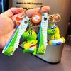 Adorable Cartoon Dinosaur Keychain Silicone Key Ring Cute Bag Charm Gift