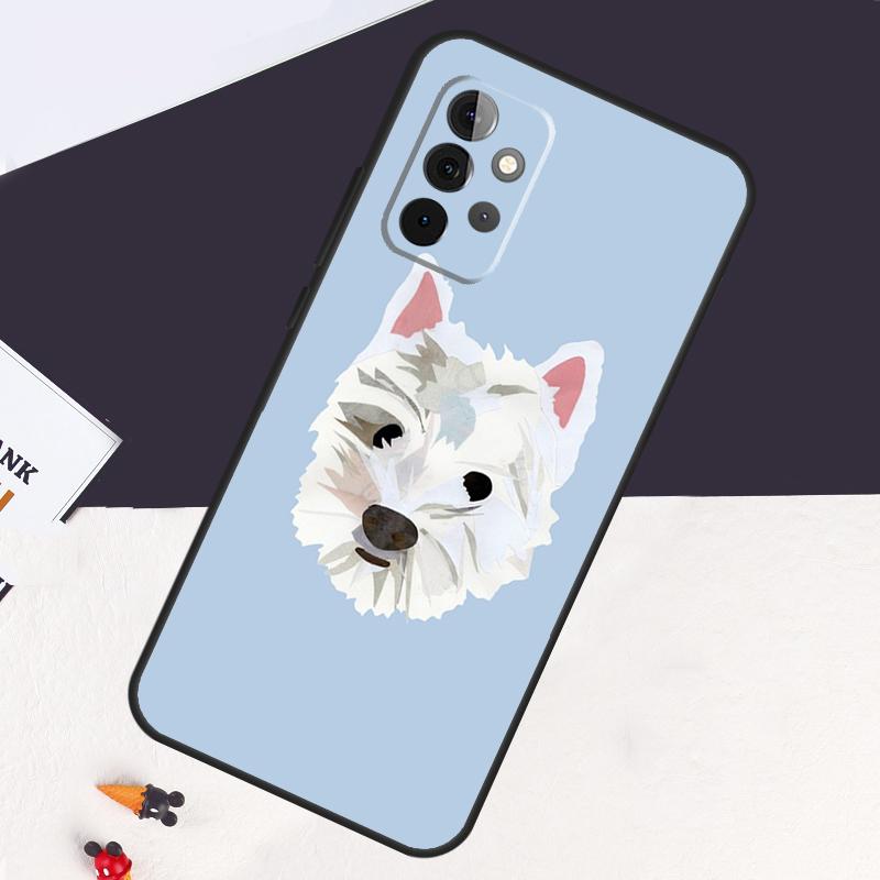 Westie Scottie Scottish Terrier Case For Samsung Galaxy A53 A15 A22 A52 A32 A54 A14 A16 A26 A36 A56 A55 A35 A05 A06 A33 A13