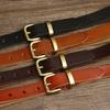 2,3 см чистая коровья кожа высокого качества натуральная кожа тонкие ремни для женщин брендовый ремень латунная пряжка модные винтажные джинсы ковбойские чинтос