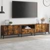 VidaXL TV Cabinet with Drawer Smoked Oak 200x25x44 Cm Engineered Wood 838990