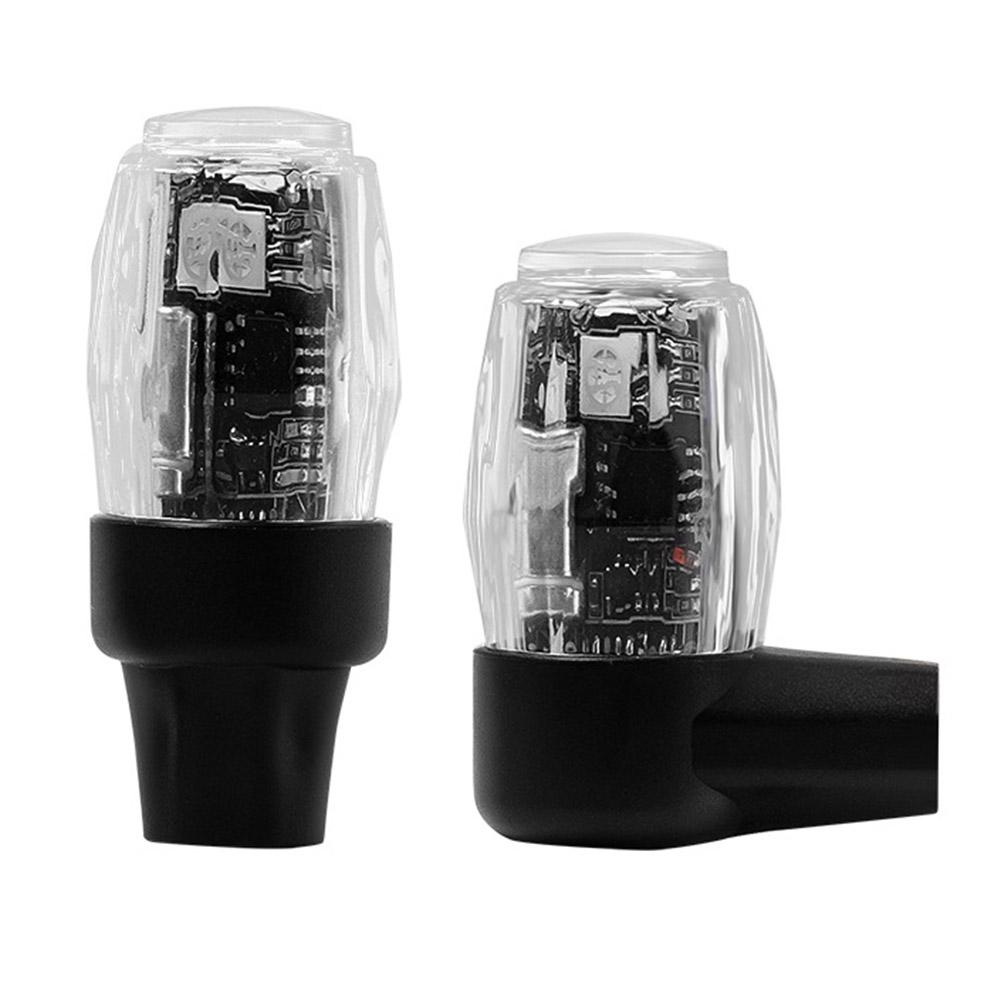 USB Rechargeable LED Light for Tire Valves Waterproof Design Colorful Flashing Vibration Sensor for Cars and Motorcycles