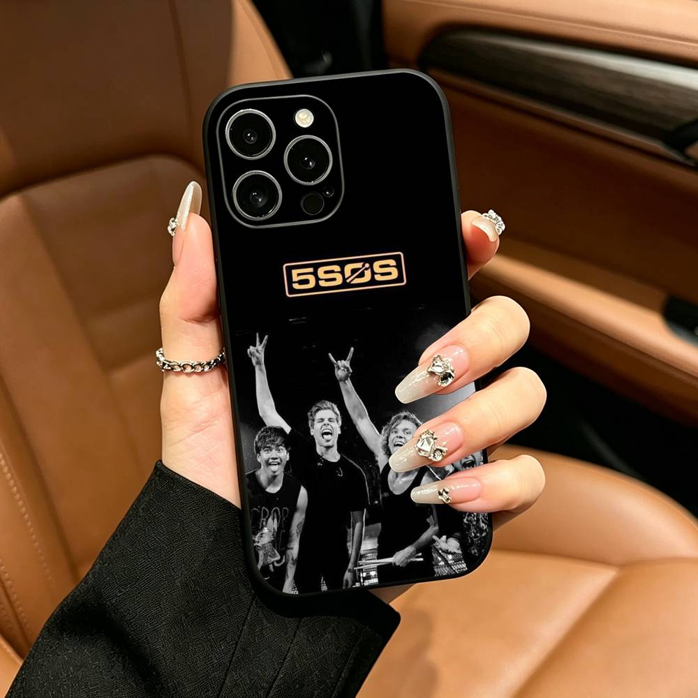 Чехол для телефона 5 S-Секунд S-Лета с ремешком Для iPhone 12 13 14 15 16 17 Pro Max, Легкий и практичный Мягкий черный чехол