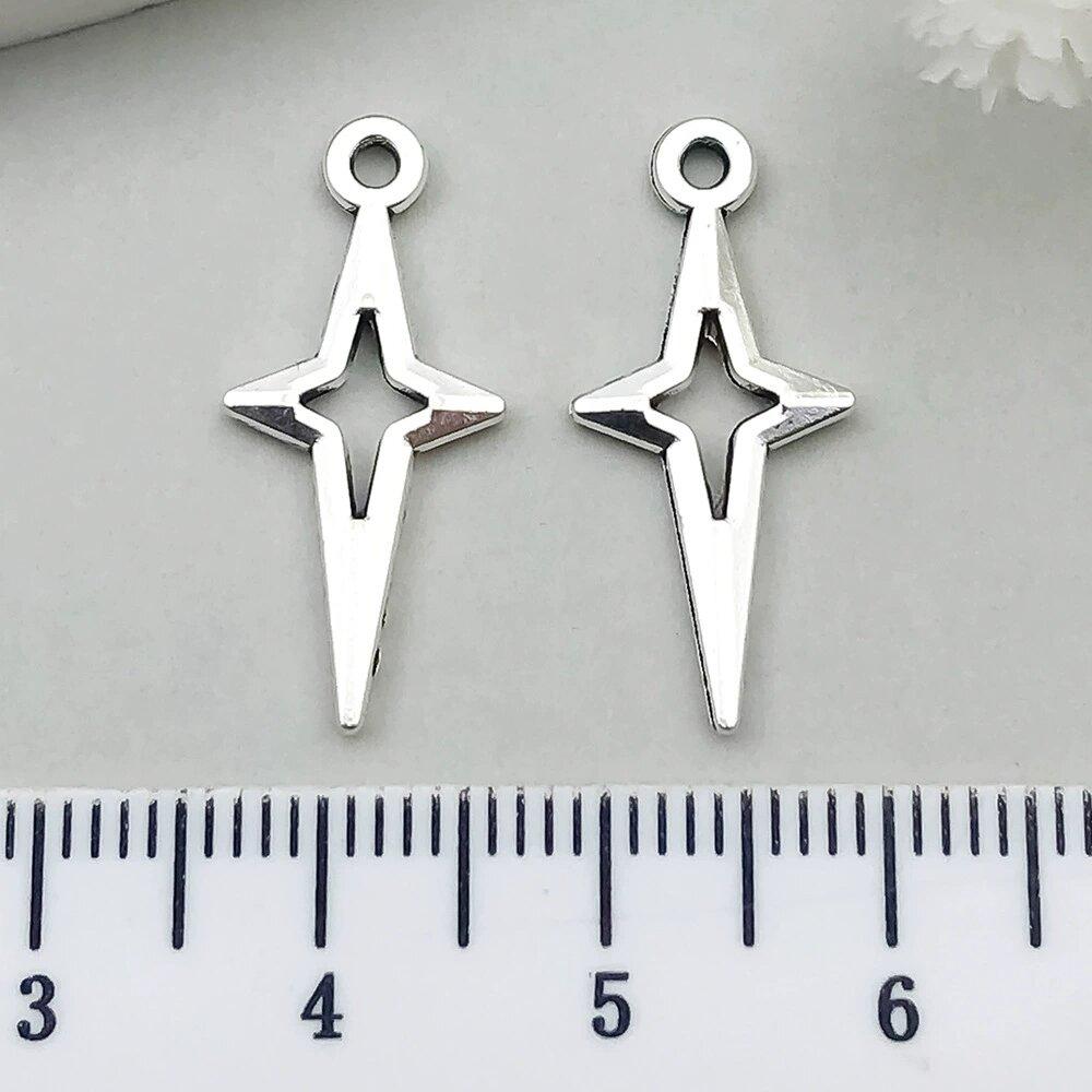 20pcs/Lot Mix Antique Silver Color Sun Moon Star Pendant Charms For Jewelry Making Supplies Witch Wicca Accessories DIY Bracelet