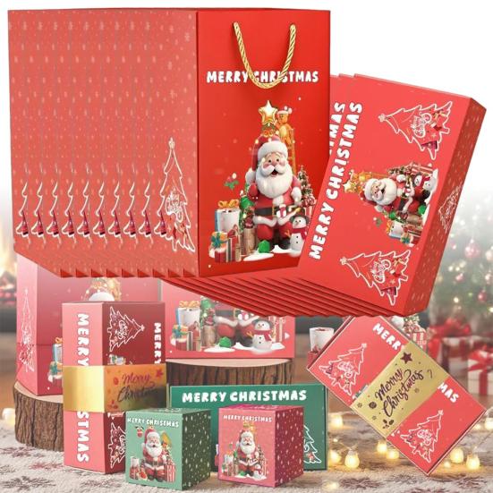 Рождественская коробка-сюрприз, всплывающая взрывная коробка для денег, для наличных, украшений, сделай сам, праздничный подарок на день рождения, юбилей, вечеринку