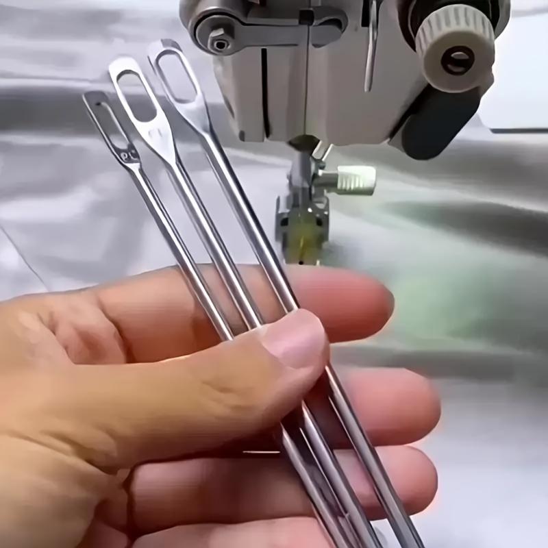 15-25 см Большая игла для продевания нити с большим ушком для шляпной резинки, брюк, шнурков, нити для ручного шитья, с тупым концом, DIY швейные принадлежности для одежды