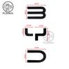 AAYF1 For BYD Shark 6 Trunk Standard 3D Badge Logo Sticker Glossy Black Sticker Decoration Automobiles Parts Accesorios Para