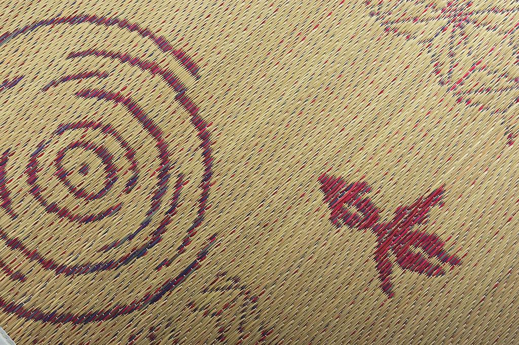 Ikehiko Corporation Igusa Rug Carpet Goldfish Japanese Feature Compact Fabric NS Koharu Goldfish Antibacterial and Odor Resistant 180 x 240cm Non-Slip