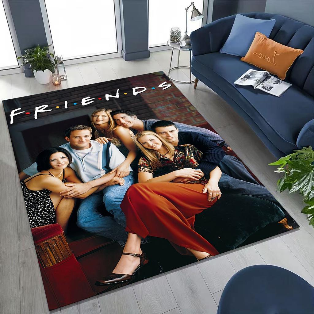 Классический коврик с логотипом Friends Central Perk для спальни, гостиной, дивана, домашний придверный коврик, декор, большой детский игровой нескользящий коврик для пола