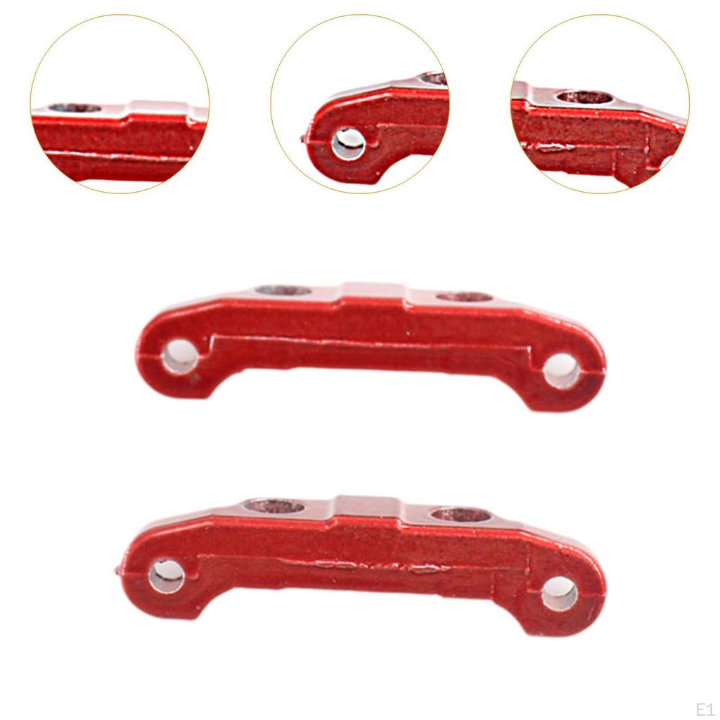 2x Front Rear Arms Upgrades Sturdy 1/16 Scale Compact Replacement Metal for 16102 16101 16201 RC Car